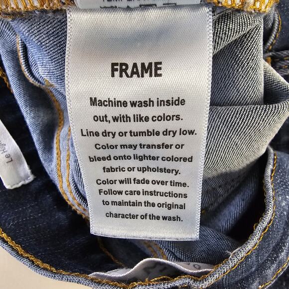 FRAME Womens Le High Skinny Jeans Size 25 Busted Knee Distressed Marlowe Stretch - Picture 9 of 10